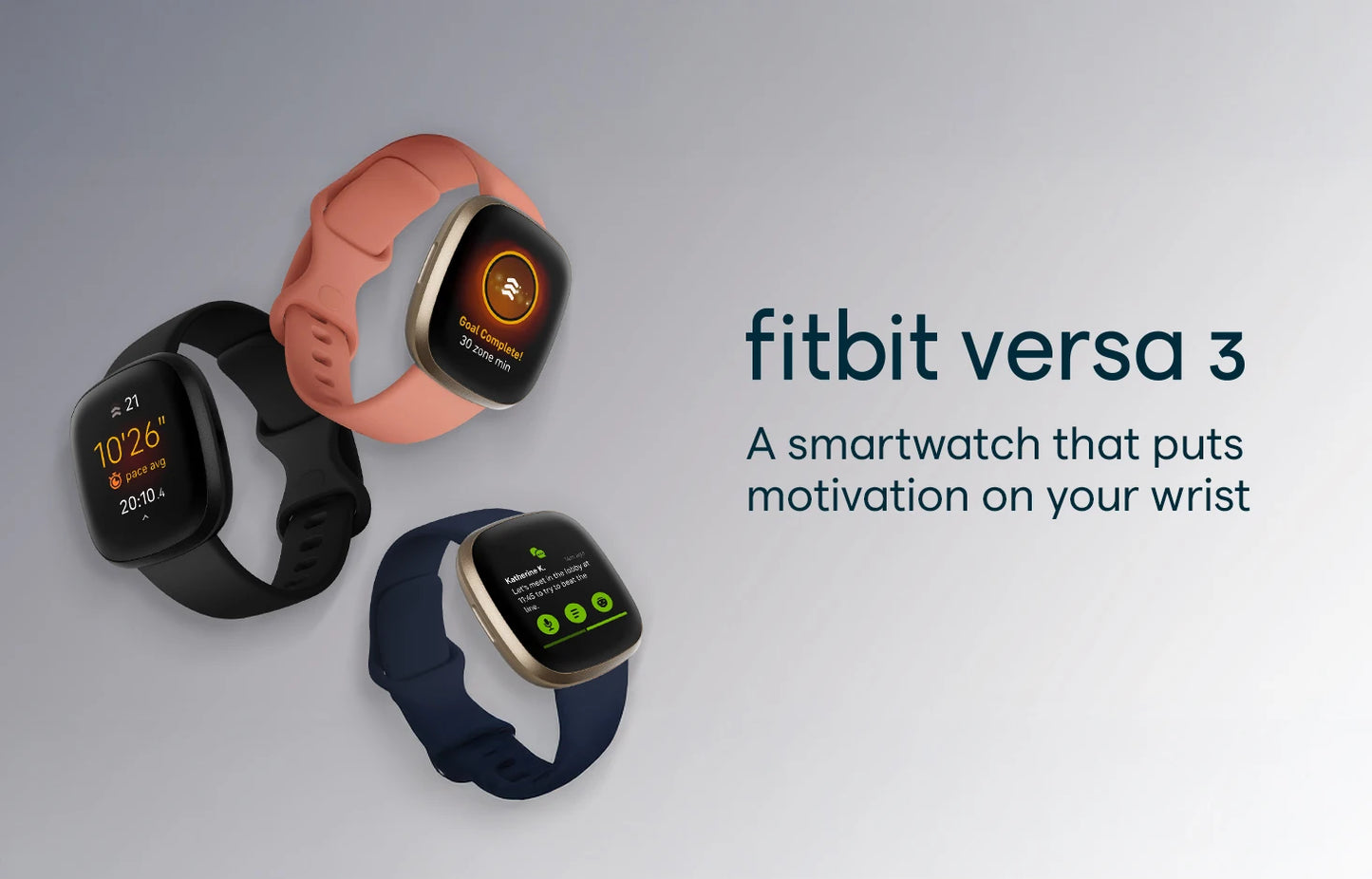 Fitbit Versa 3 – GPS, Calls, Fitness & Sleep Tracker
