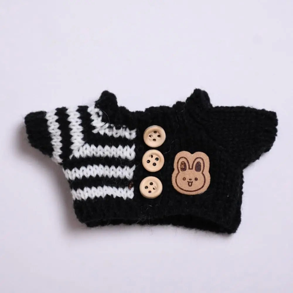 Mini Plush Doll'S Clothes Outfit Accessories For Korea Kpop Exo Labubu V1 V2 Idol Dolls Goose Dinosaur Macaron Clothing Gift