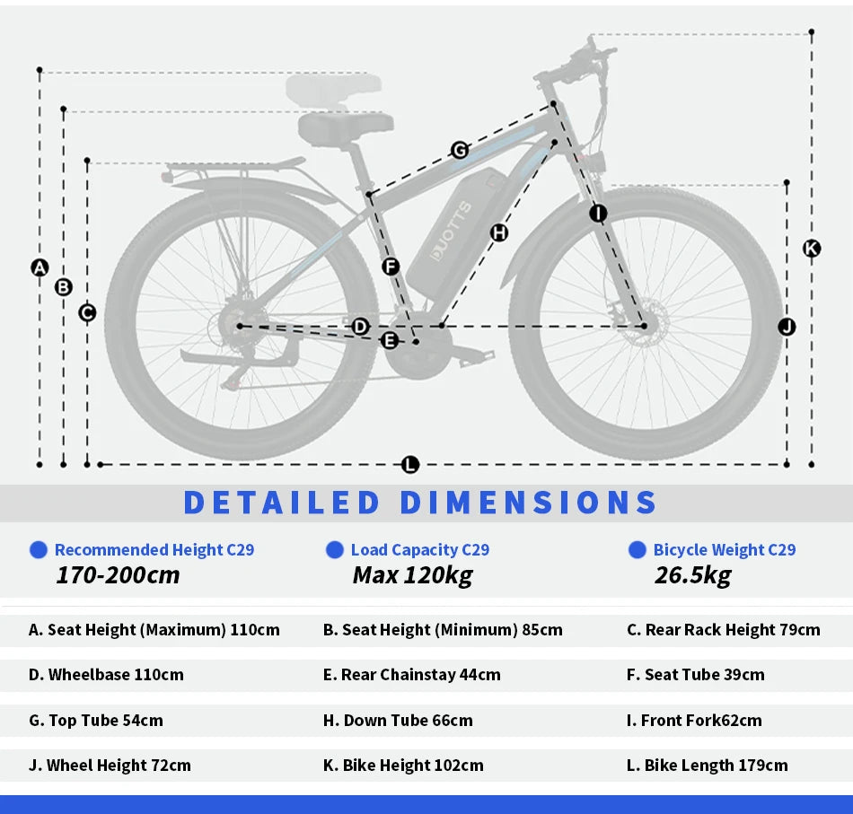 VTT électrique DUOTTS C29