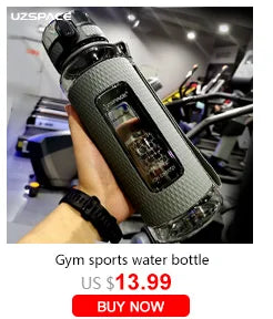 UZ Sports Water Bottle BPA Free Portable Leakproof Shaker Bottle Tritan Plastic Drinkware 500/1000ML Jug for Camping Gym School