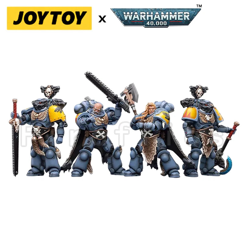 1/18 JOYTOY Actionfigur – Warhammer 40K Horus Heresy Space Wolves Logan Ghostwolf Mecha Modell