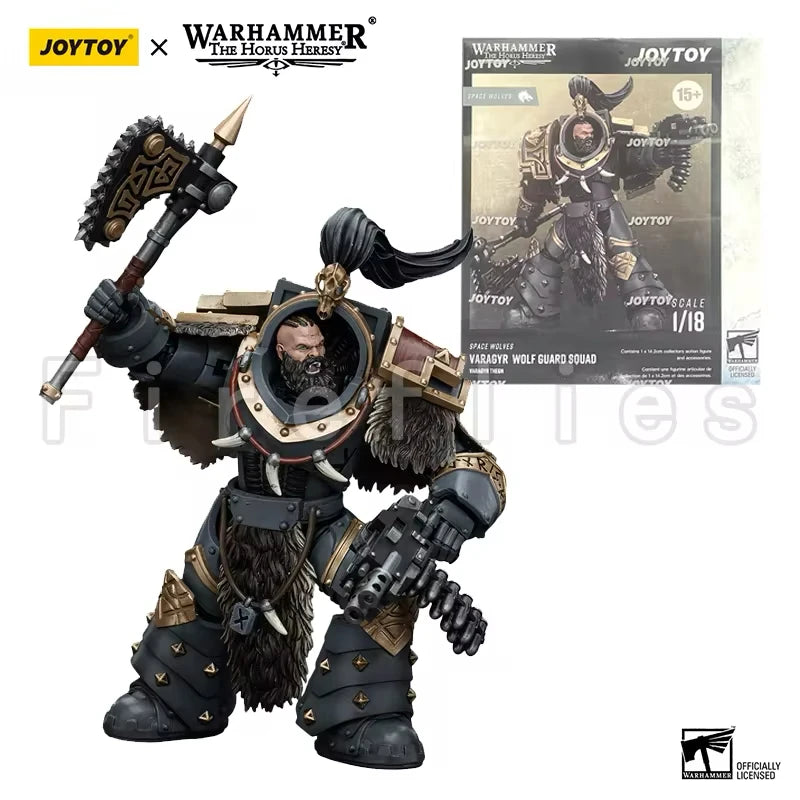 1/18 JOYTOY Actionfigur – Warhammer 40K Horus Heresy Space Wolves Logan Ghostwolf Mecha Modell