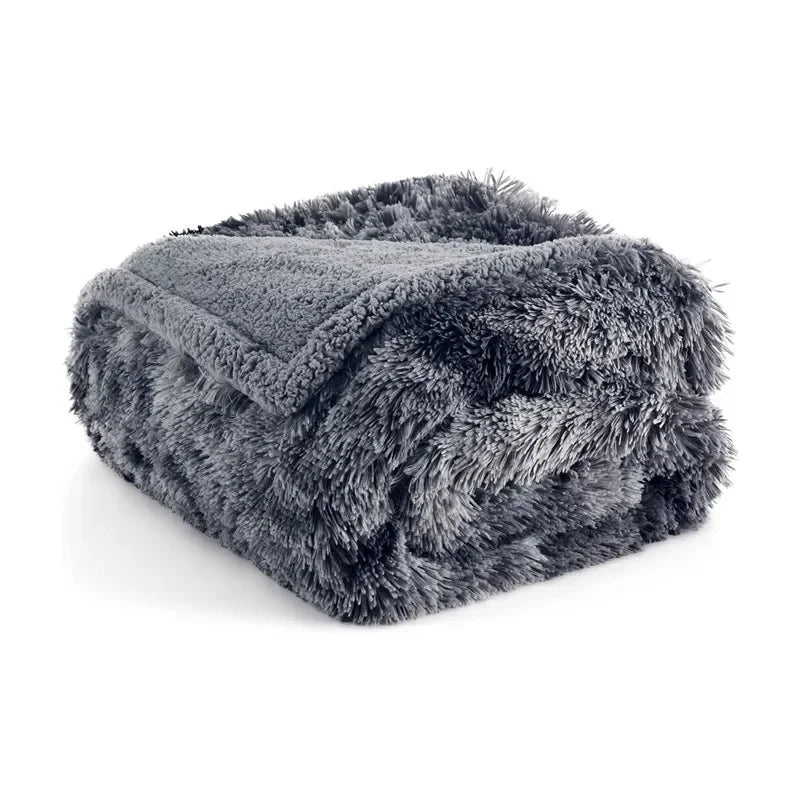 2025 New Waterproof Blanket for Couple, Large Size for Beds Bedroom Throw Luxury Shaggy Warm Blankets Lovers Microfibre-blanket
