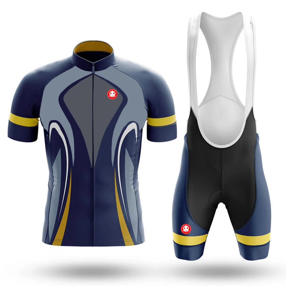 2025 Kraken Octopus Men’s Cycling Jersey Set – Short Sleeve Road & MTB Bike Clothing, Summer Bicycle Wear with Bib Shorts