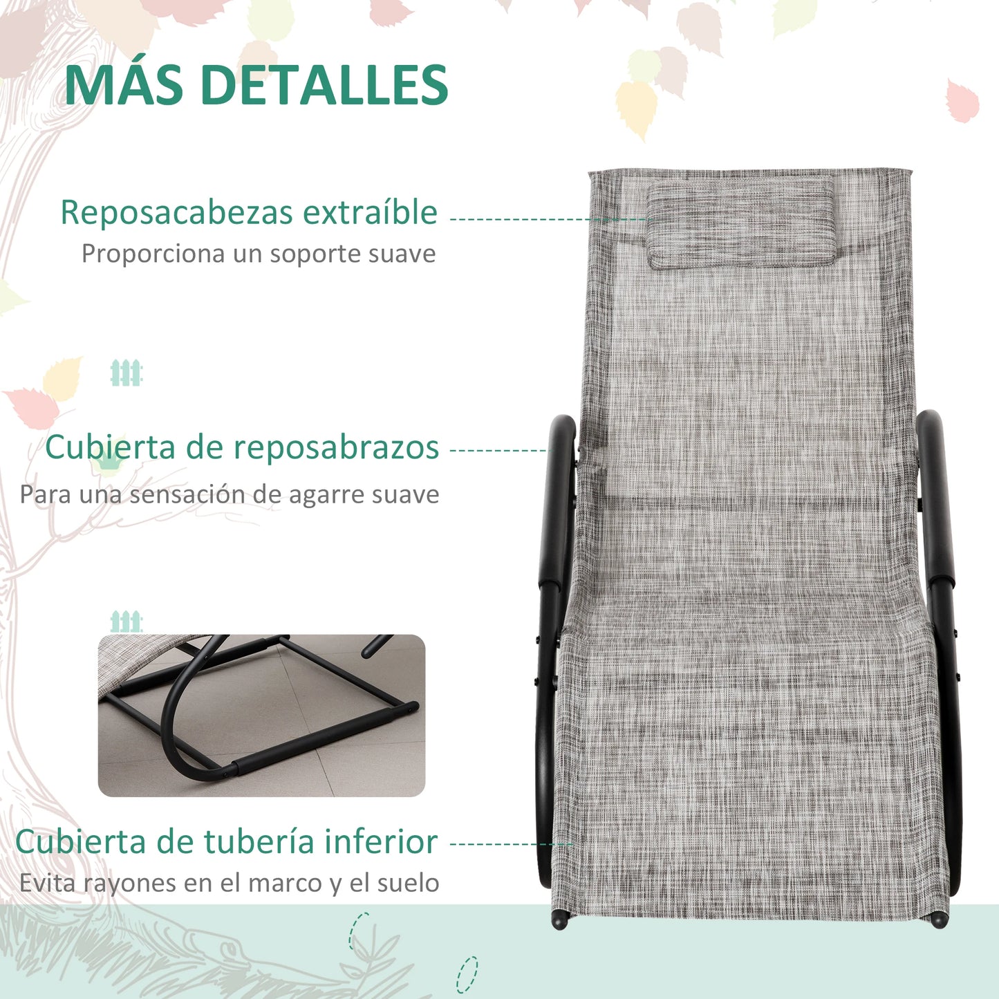 Chaise longue de jardin