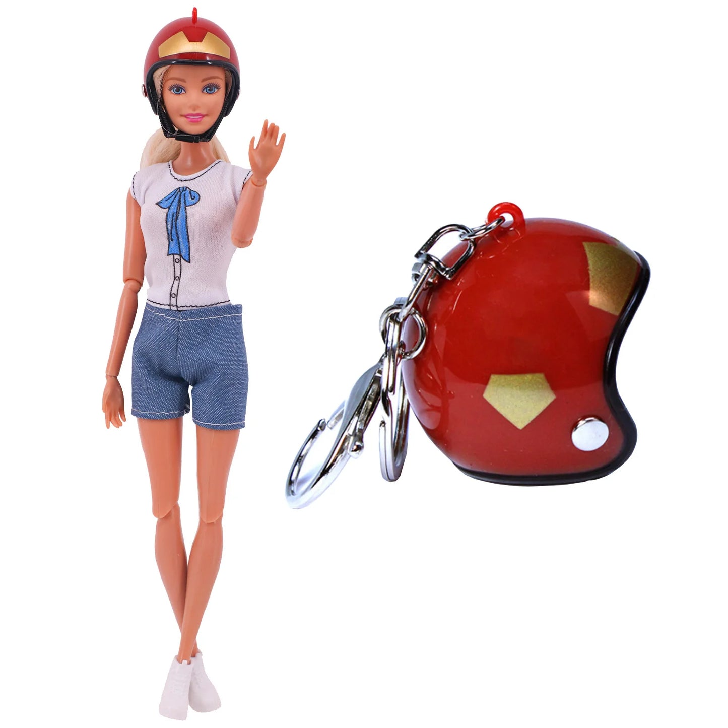 Furniture For Barbiees Doll Clothes Accessories Bed Mirror 1/6 Dollhouse Decoration Bjd Doll Accessories,Food Helmet for Barbies