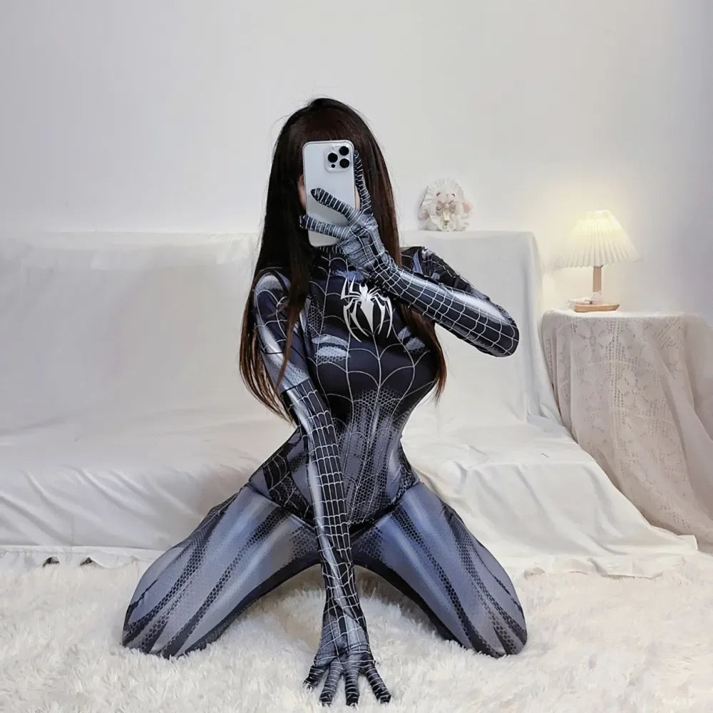Cosplay Bodysuit Spider Super Woman Costume Halloween Suit Avenger Cosplay for Women Girl Gift Spandex Suit Carnival Party Prop