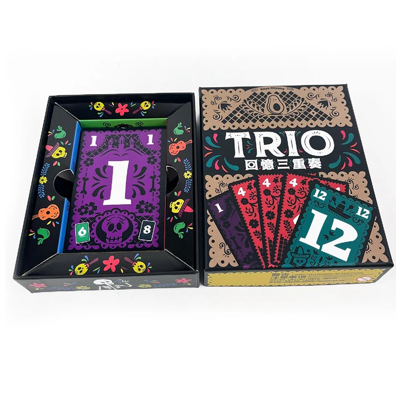 Trio – Jeu de Cartes Stratégique pour Famille, Amis & Couples | Jeu de Soirée Amusant & Interactif