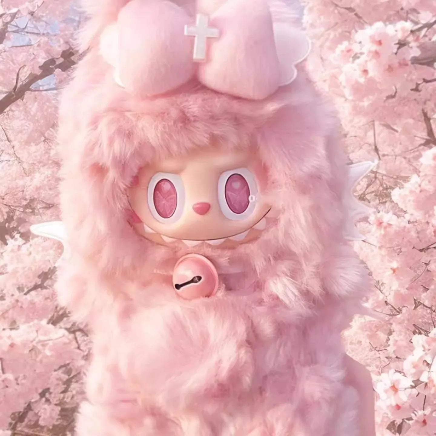Doll Clothes For Labubu Little Angel Pink Rabbit Plush Baby Clothes Cute And Fashionable Angel Cotton Doll Clothing Doll Sets