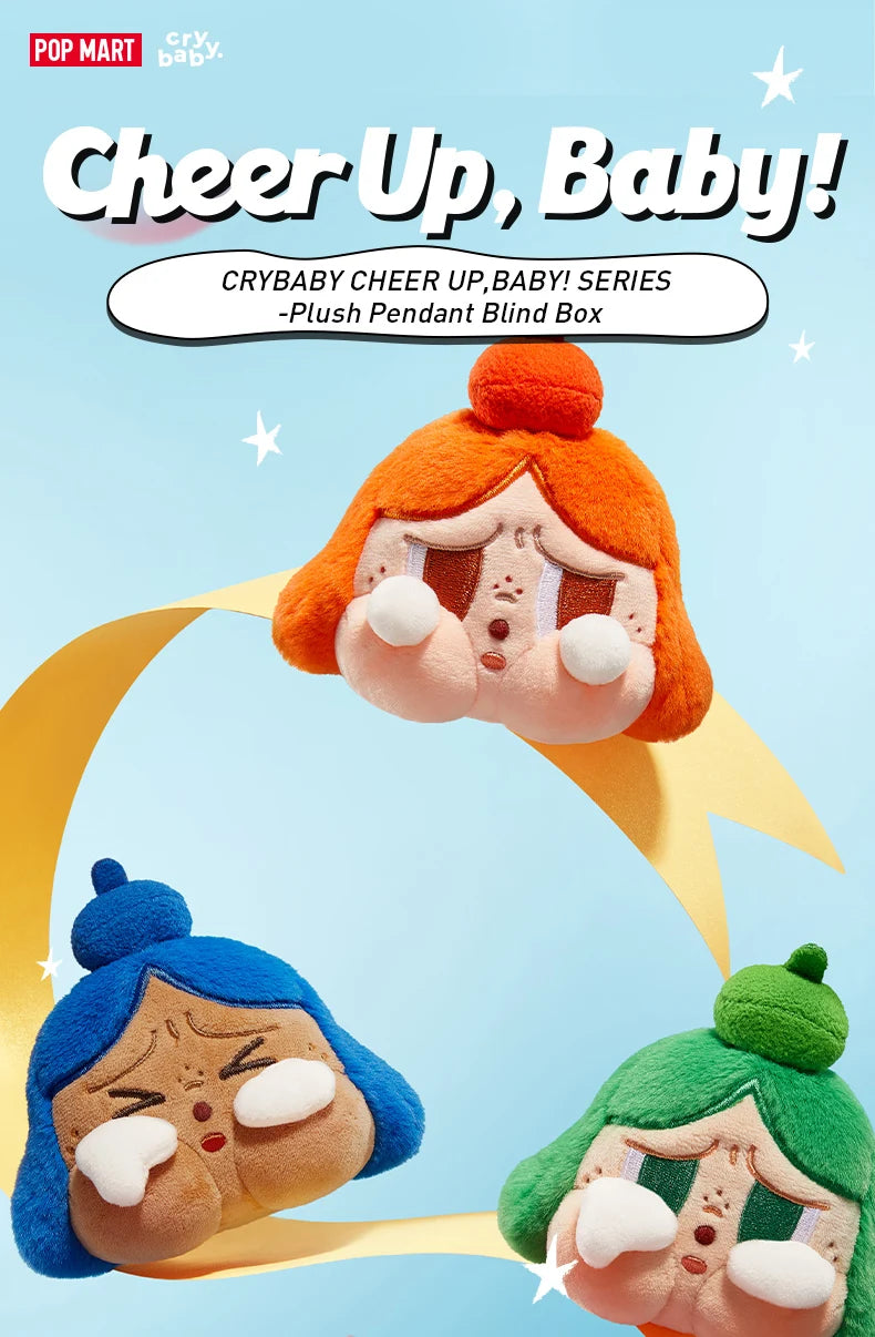 POP MART Crybaby "Cheer Up, Baby!" Pluche Hanger Mystery Box – Blind Box Collectible (Limited Edition)