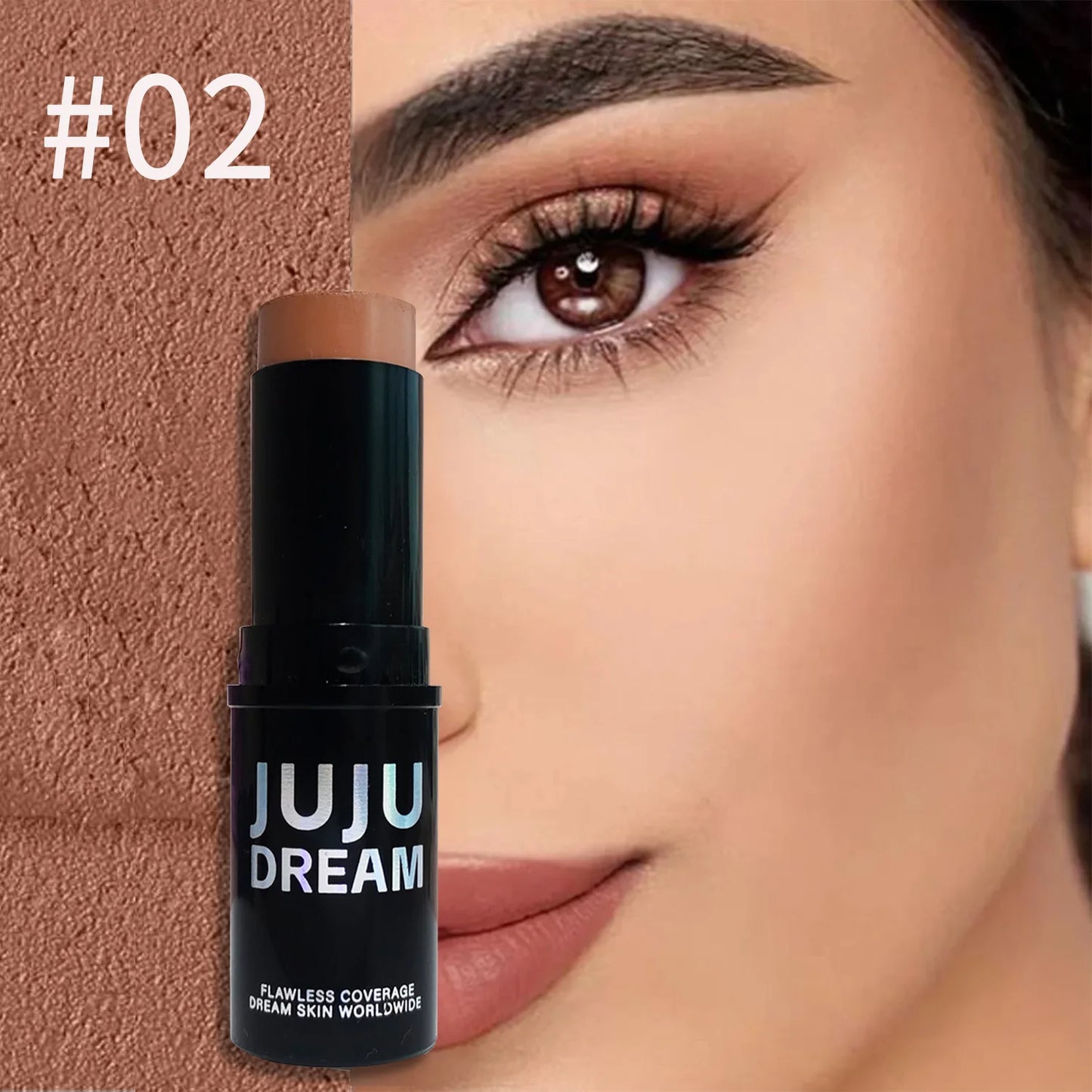 Dual-Tone Highlighter Contour Stick, Brightening & Shading, Waterproof, Long-Lasting,Unisex, Skin-Safe,for All Face Makeup Looks