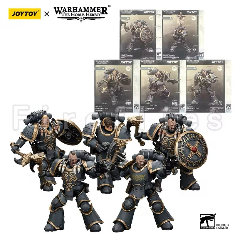 1/18 JOYTOY Actionfigur – Warhammer 40K Horus Heresy Space Wolves Logan Ghostwolf Mecha Modell