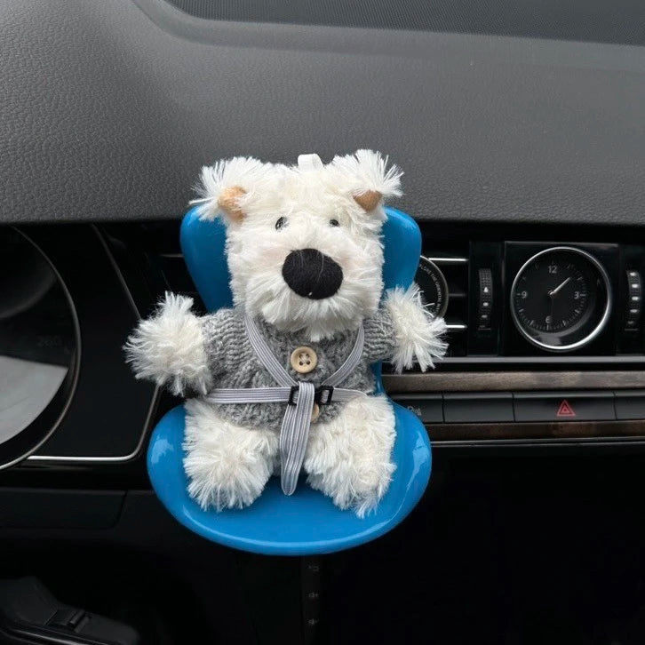 15-17cm doll Seat Labubu carseat Safety Seat Cute Doll Air Outlet Aromatherapy decoration high-grade Car Interior Decoration