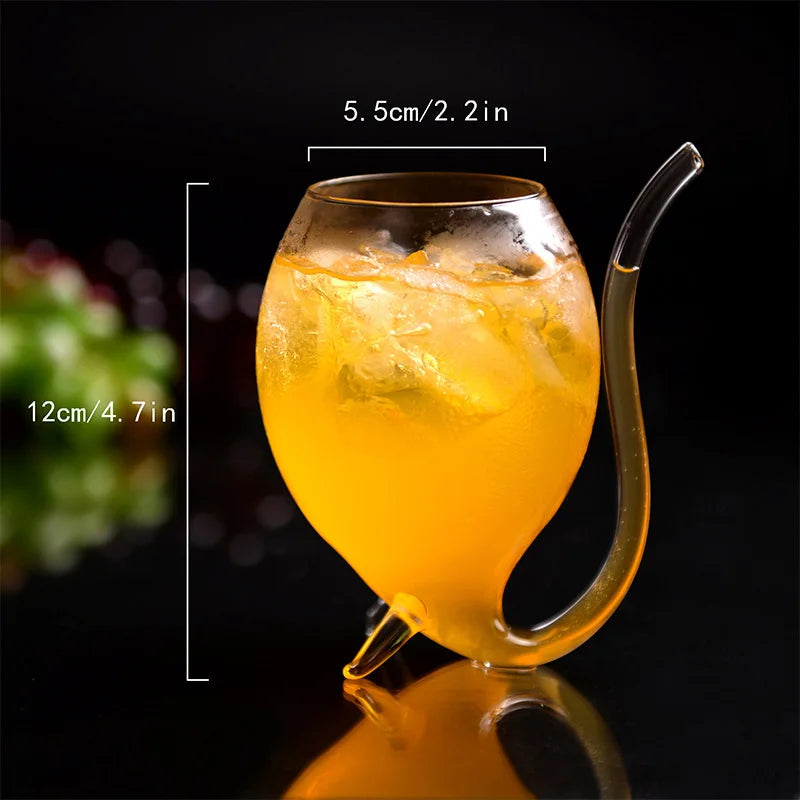 Creative Halloween Vampire Cup Cocktail Glass Creative Pipe Mold Molecular Cocktail Champagne Glass Bar Cocktail Glass Cup
