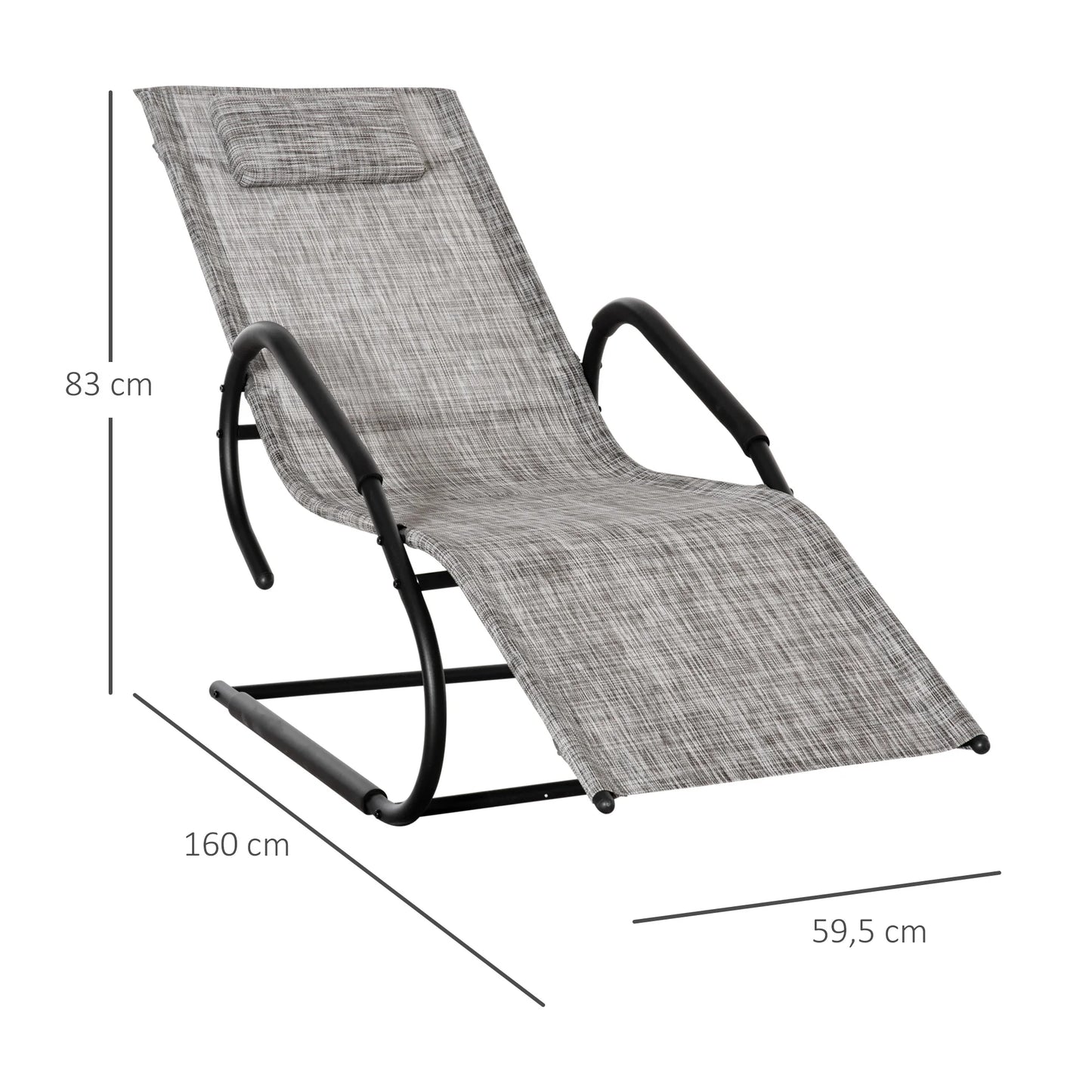 Chaise longue de jardin