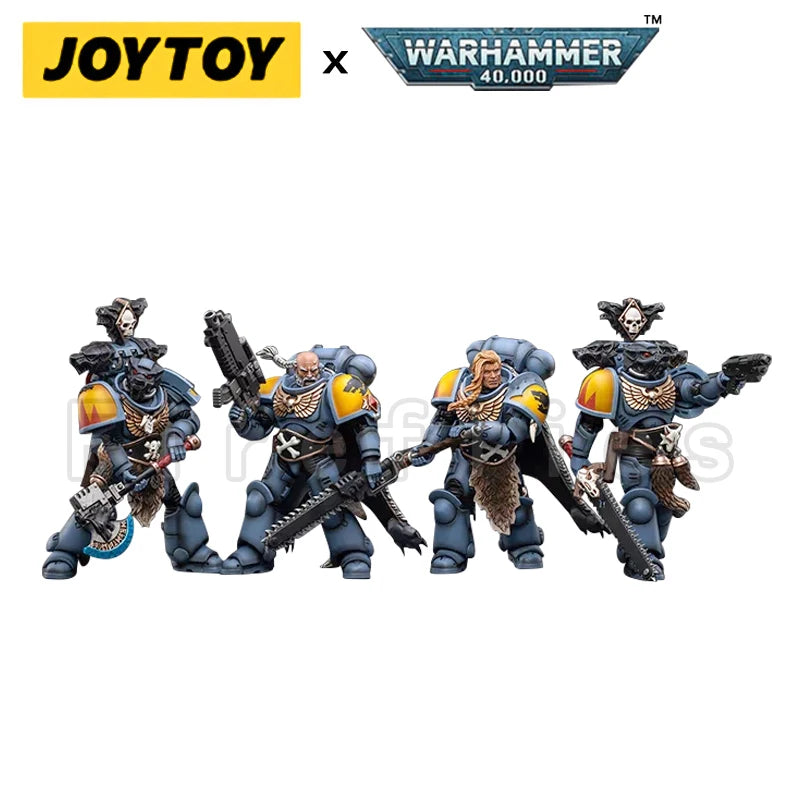 1/18 JOYTOY Actionfigur – Warhammer 40K Horus Heresy Space Wolves Logan Ghostwolf Mecha Modell
