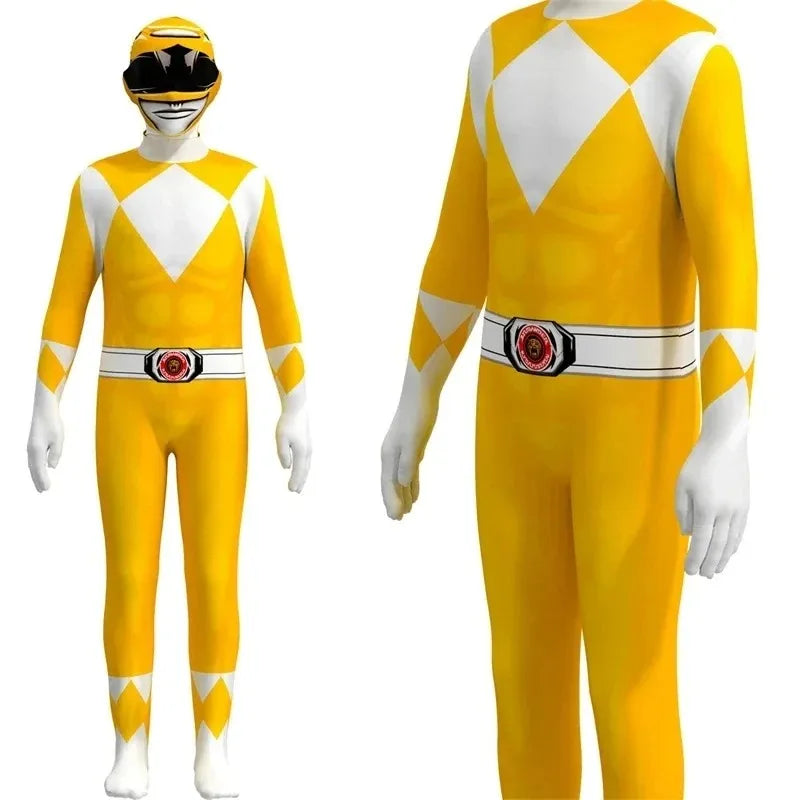 Adult Morpher Superhero Samurai Sentai Shinkenger Rangers Cosplay Fantasia Halloween Costume Mask for Men Boy