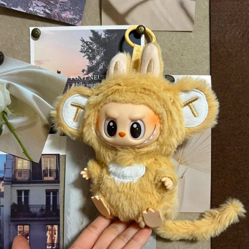 Ropa Labubu Cute Monkey Adventure Clothes Bear Rabbit Bib Pants Overalls Animal-themed Pendant Labubu Outfit Macaron Costume