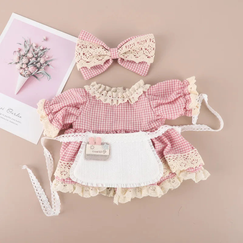 2025 New 38cm Labubu Hot Only Selling Clothes Labubu Mokoko Idol Doll Fashion Design Dress Coat Set Accessories Gift