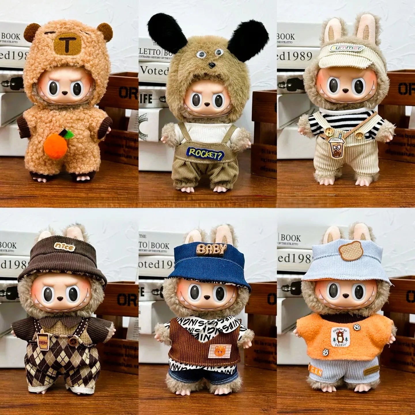 Doll Clothes Outfit Accessories For 17cm Labubu V2 V1 Doll's Clothing Different styles Cosplay dress Kid Toy Gift