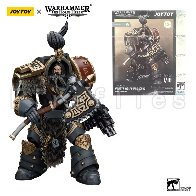 1/18 JOYTOY Actionfigur – Warhammer 40K Horus Heresy Space Wolves Logan Ghostwolf Mecha Modell