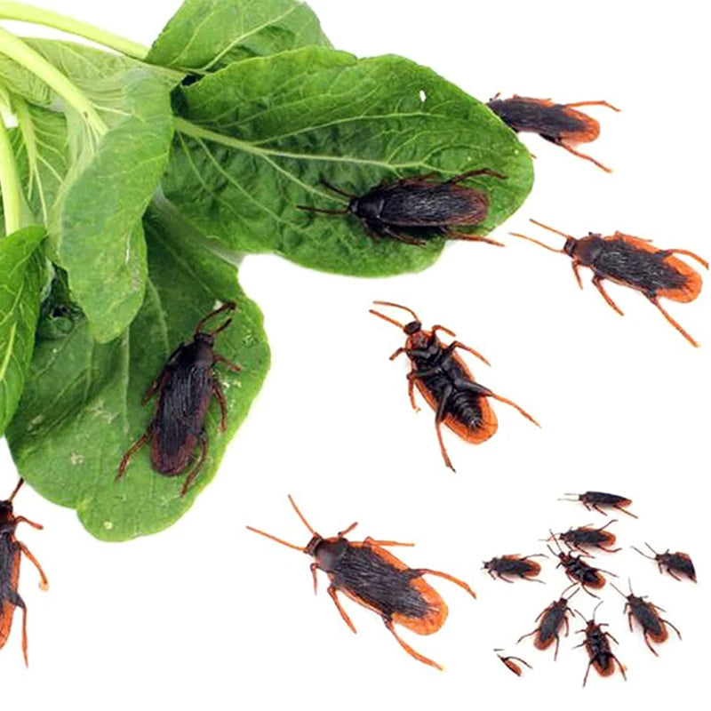 12/48pcs Halloween Simulation Bug Cockroach Spider Centipede Scorpion Plastics Prank Bug Funny Halloween DIY Decoration TMZ