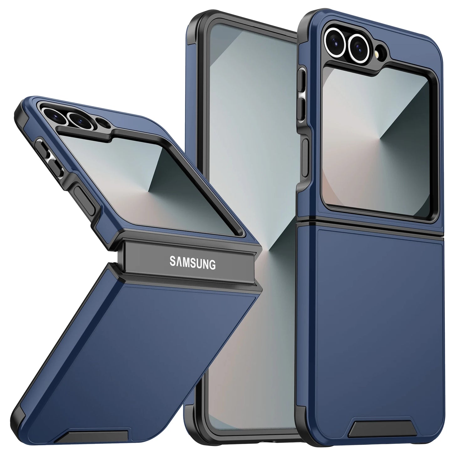 Luxury Original Official Slim Matte Protection Phone Case Samsung Galaxy Z Flip 7 6 5 4 For Wireless Charging Shockproof Cover