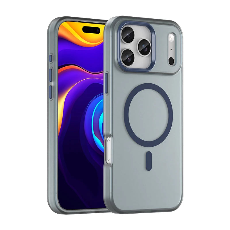 Shockproof Matte Transparent Case For Magsafe Case For iPhone 17 Pro Max 17 Air 17 Pro 17 Wireless Charge TPU Soft Cover Funda