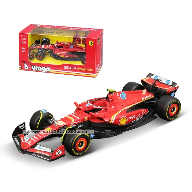 1:43 2023-2024 F1 Scuderia Ferrari SF24 SF23 Diecast-modus