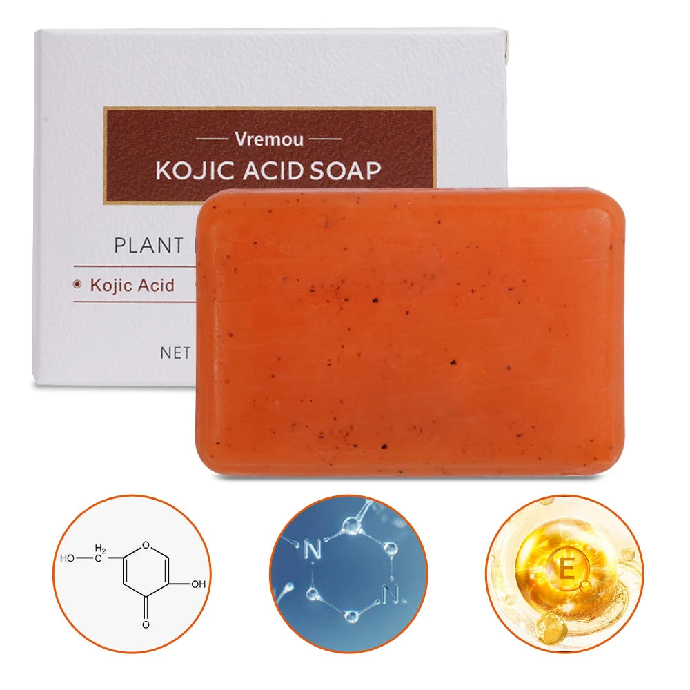 Kojic Acid & Turmeric Soap Set – 8-Pack Plant-Based Brightening Bars