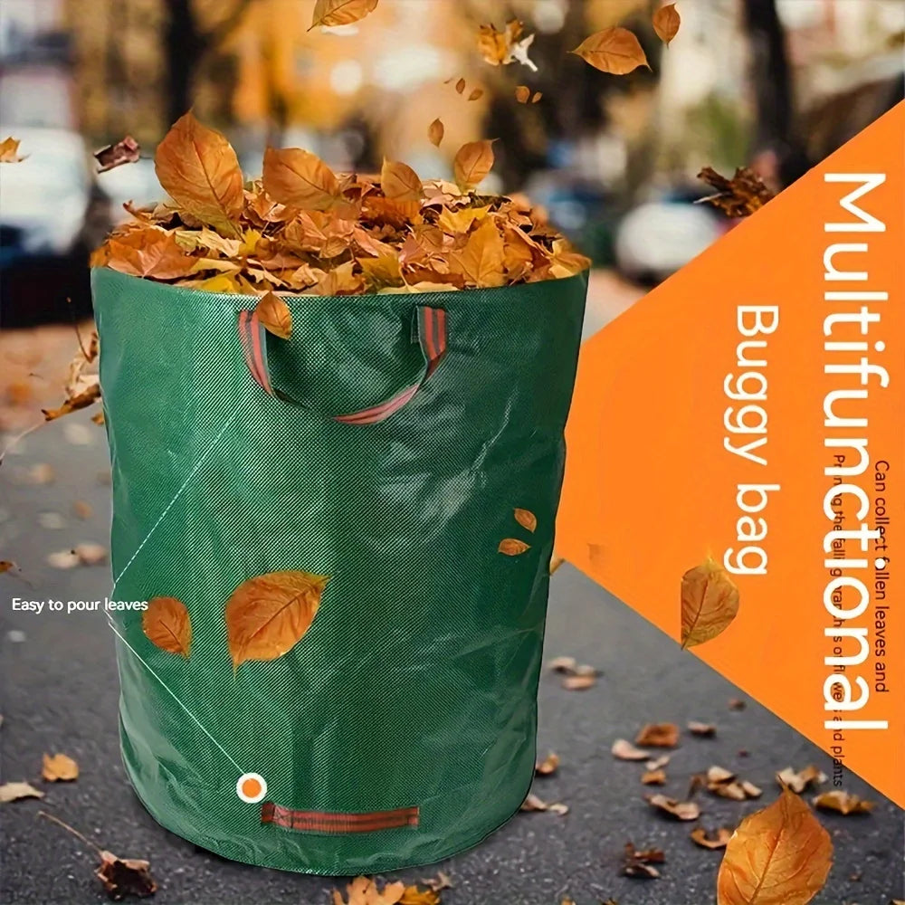 Sacs de déchets de jardin en polypropylène robustes - Sacs réutilisables pour débris de jardin avec tissu industriel et poignées pour la collecte des plantes et des feuilles