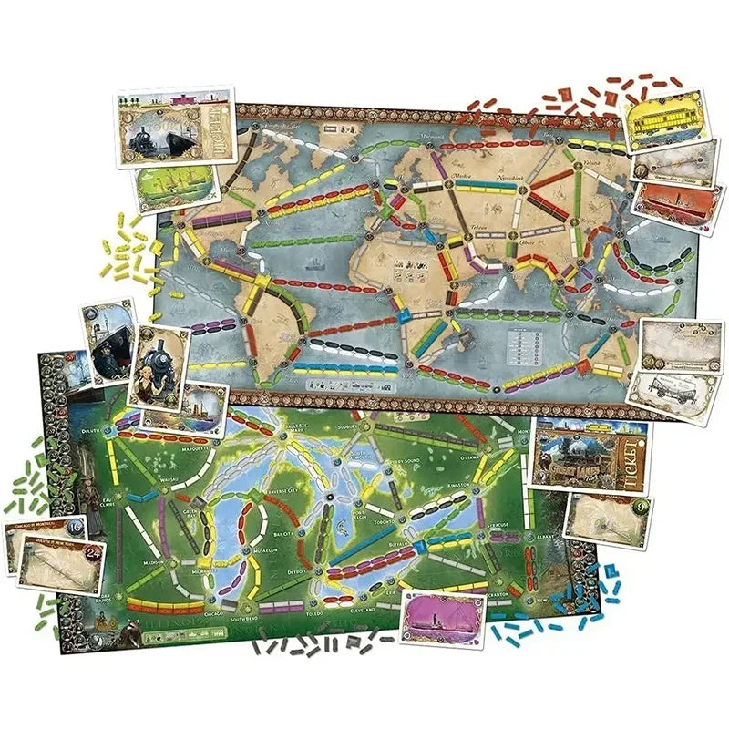 Ticket to Ride: Rails & Sails – Epic Board Game Adventure by Land and Sea (English Version)