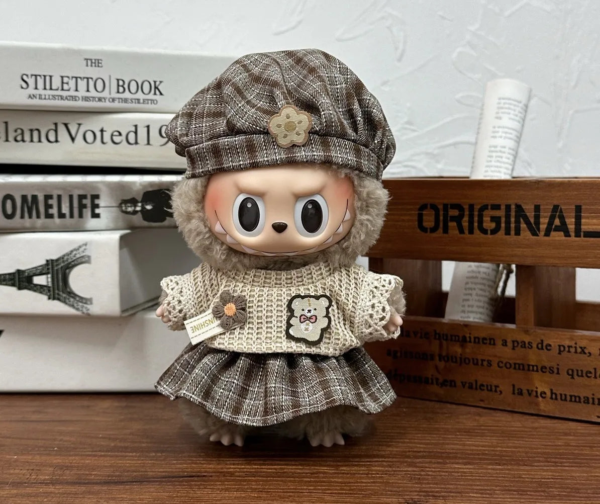Doll Clothes Outfit Accessories For 17cm Labubu V2 V1 Doll's Clothing Different styles Cosplay dress Kid Toy Gift