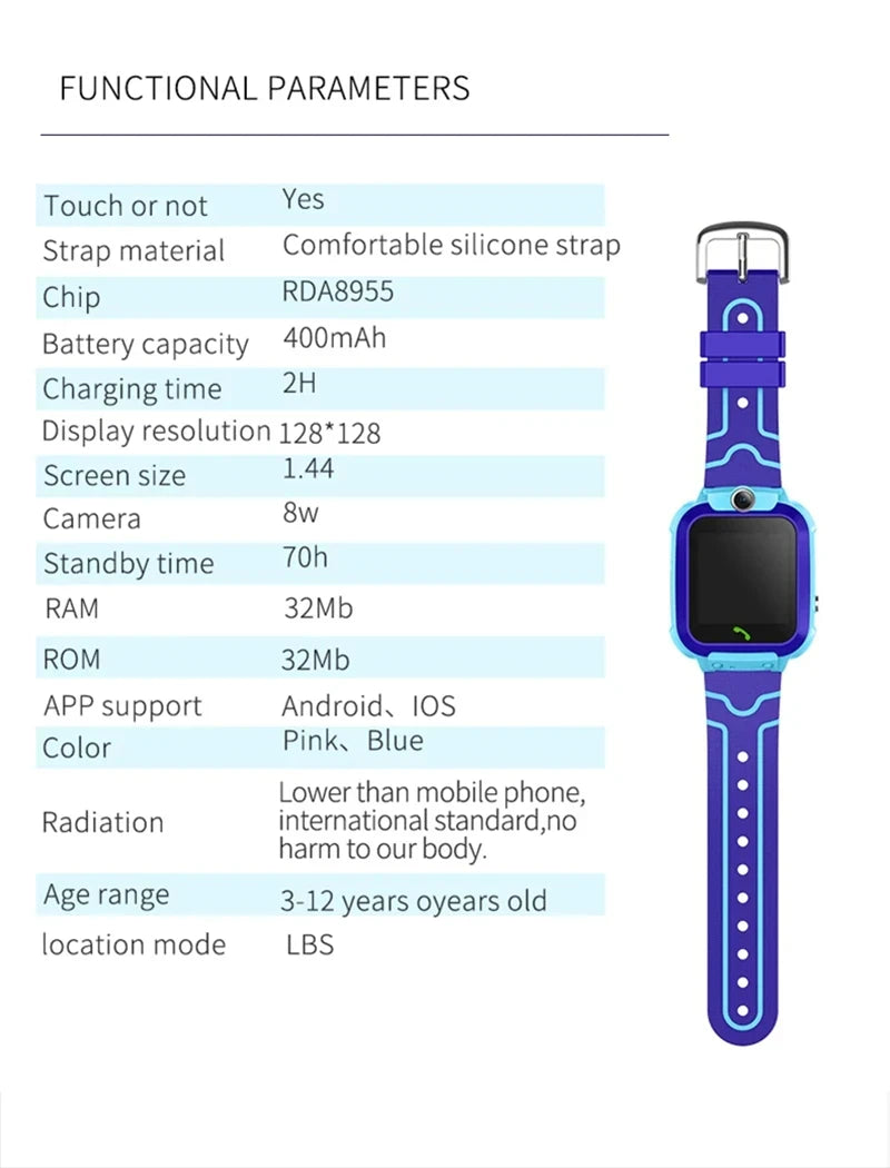 Xiaomi Kids 4G Smart Watch SOS GPS Location Sim Card Call Child SmartWatch Camera Waterproof Boys Girl Gift For Ios Android NEW