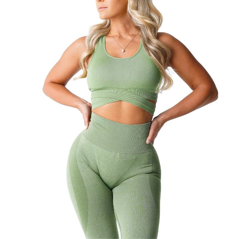 Bra Top Spandex Woman Fitness Elastic Breathable Breast Enhancement Leisure Sports Underwear