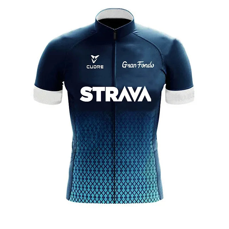 Strava Fietset voor Heren – Shirt & Bibshorts, Sneldrogend en Ademend