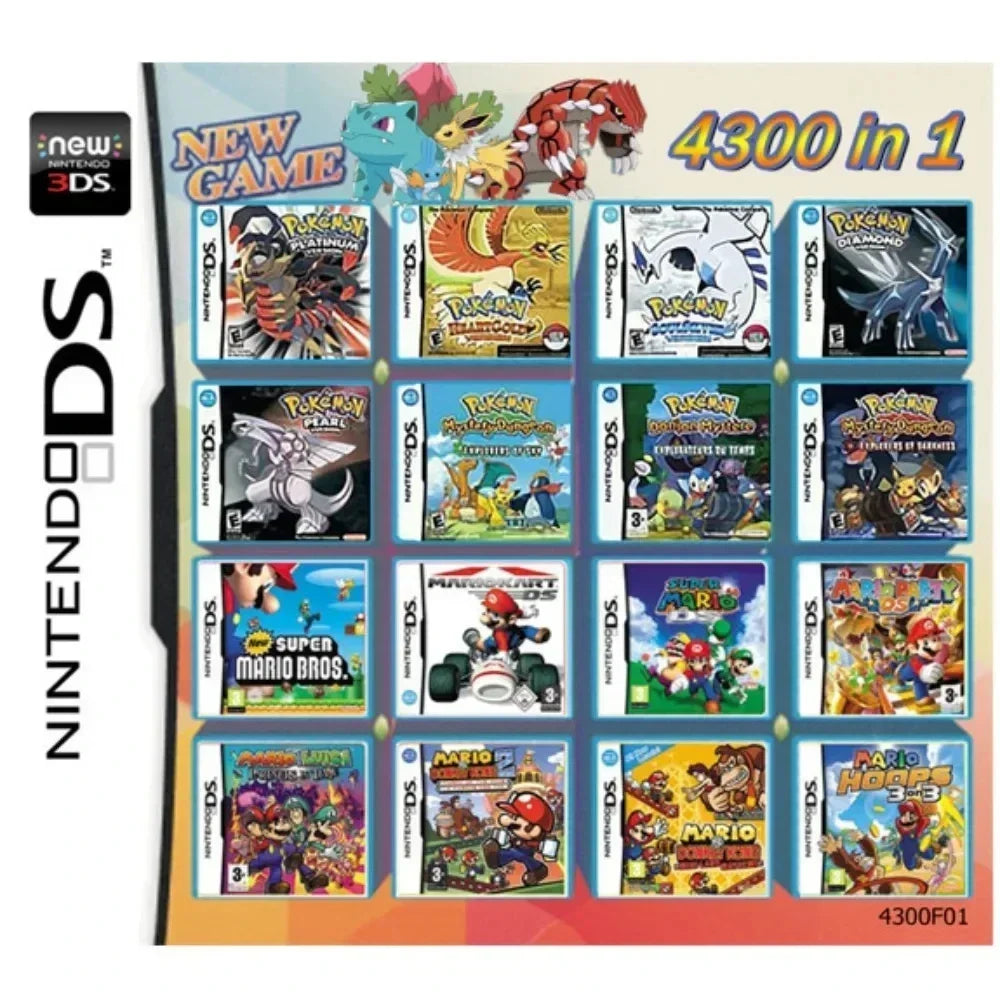 Cartouche de jeu DS/NDS/3DS/NDSL – Collection de jeux vidéo tout-en-un pour console portable