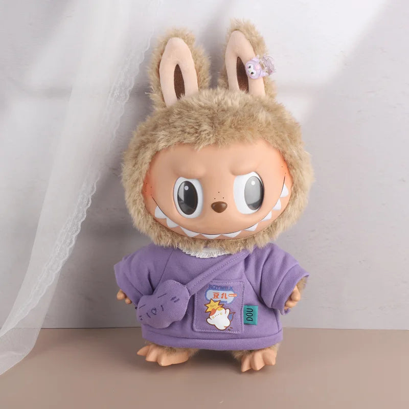 2025 New 38cm Labubu Hot Only Selling Clothes Labubu Mokoko Idol Doll Fashion Design Dress Coat Set Accessories Gift
