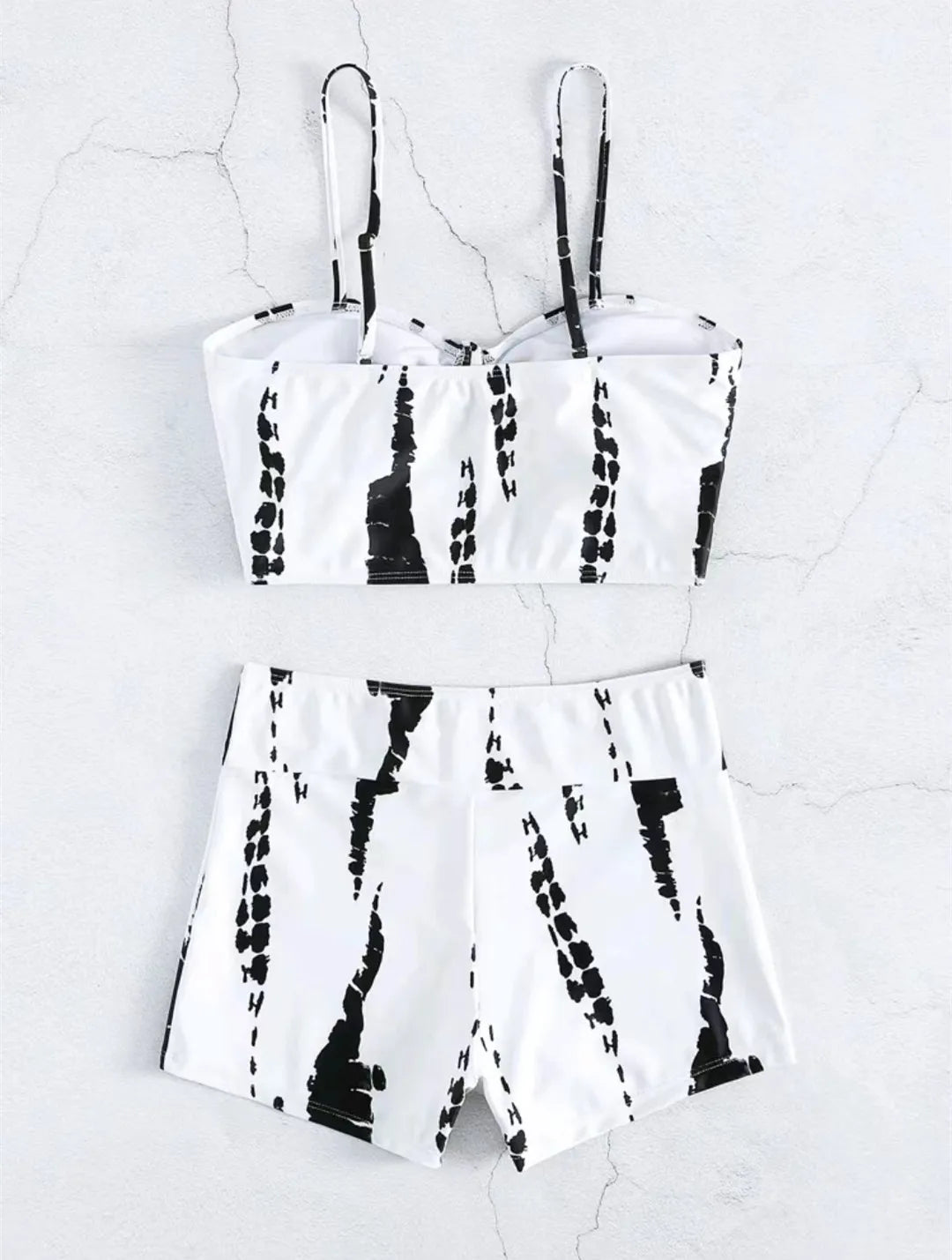 2025 High Waist Drawstring Front Bikini Set – Women's Swimsuit Swimwear Beachwear