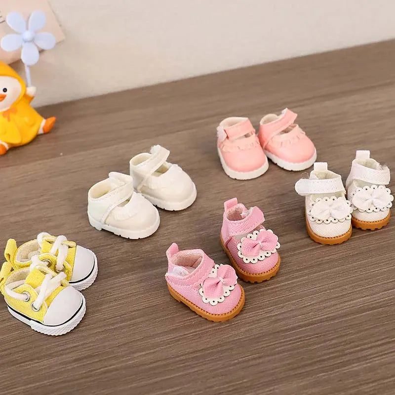 For LABUBU Leather Shoes Suitable for 17cm Cotton Dolls Shoes Boots Toys Casual Sports Shoes Dolls Accessories DIY Doll Toys