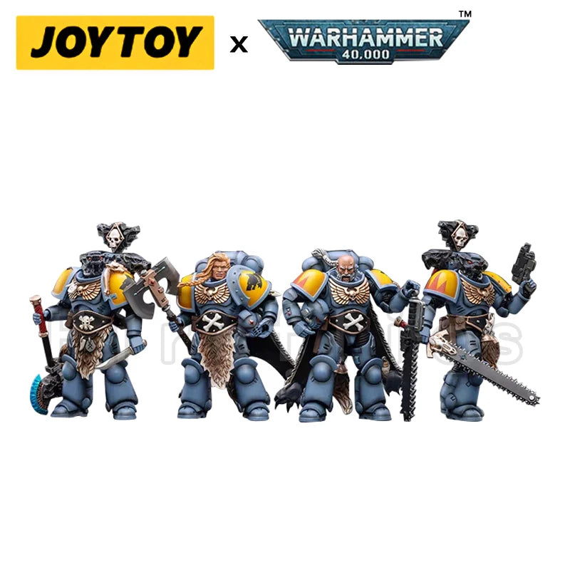 1/18 JOYTOY Actionfigur – Warhammer 40K Horus Heresy Space Wolves Logan Ghostwolf Mecha Modell
