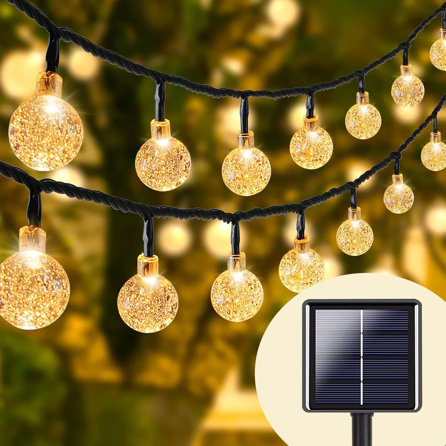 Solar Crystal Ball Fairy Lights