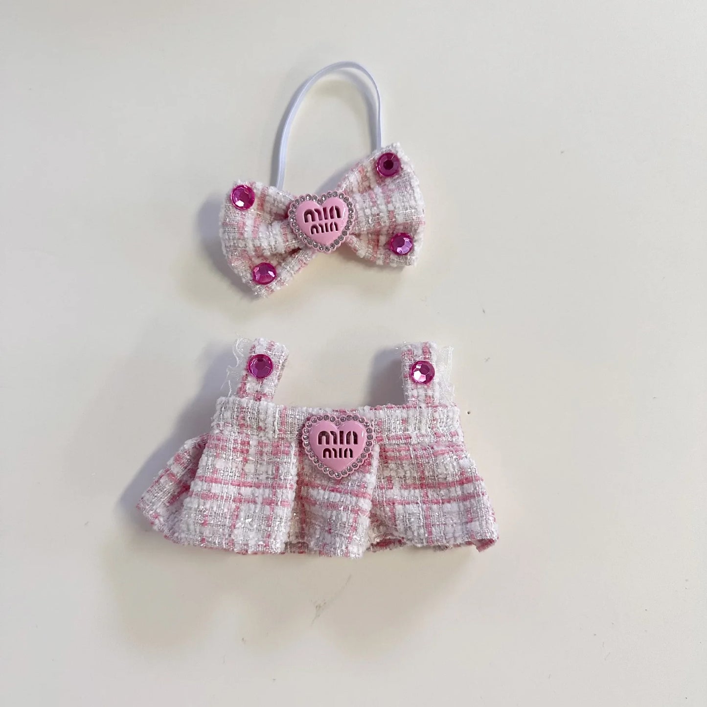17cm Mini Plush Doll'S Clothes Outfit Accessories For Korea Kpop Exo Labubu Idol suit Clothing Gift,Only clothes and no dolls