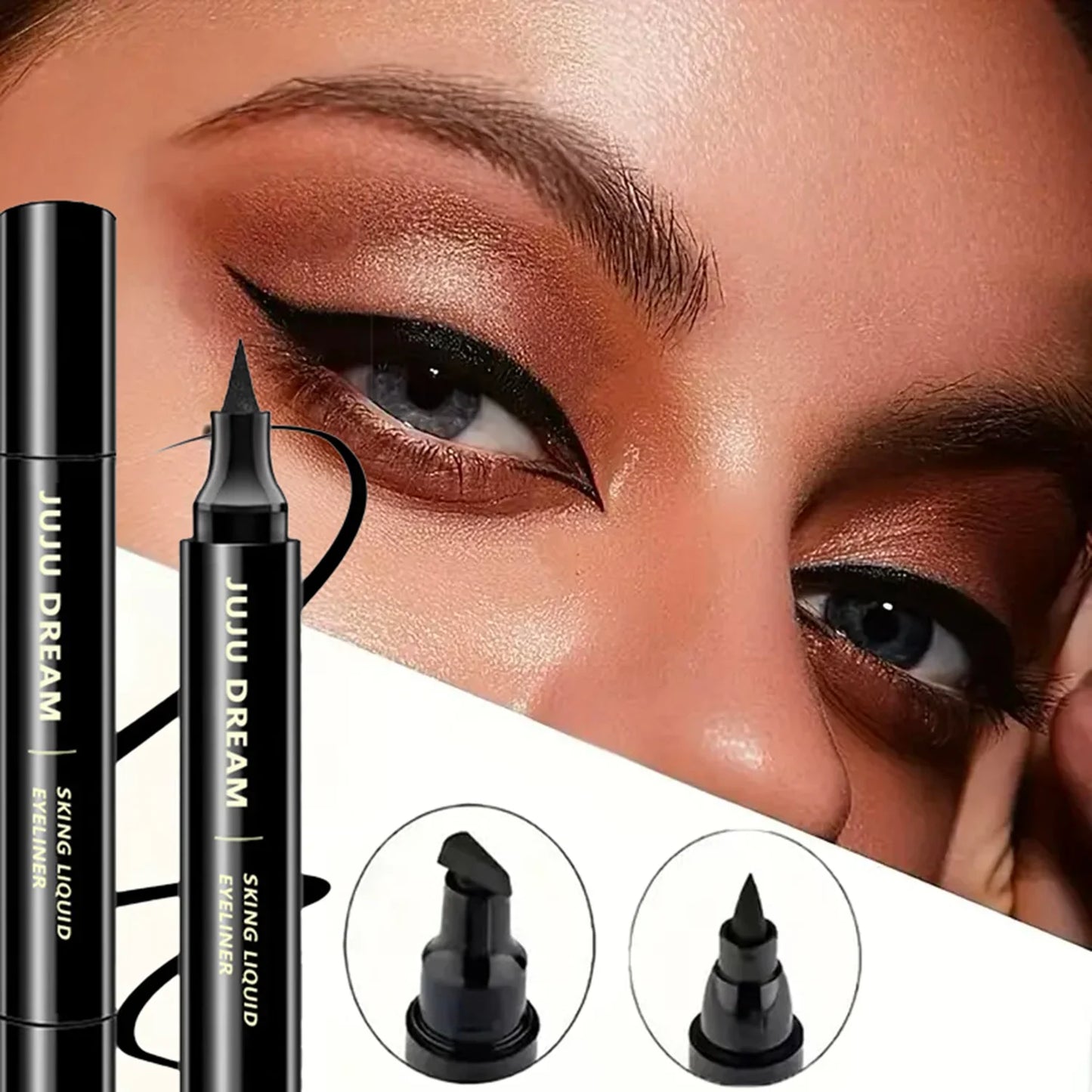 2-in-1 Dual-Ended Eyeliner & Shadow Pen – Waterproof, Long-Lasting, DIY-Friendly, Certified, Unisex, Quick & Easy Eye Makeup