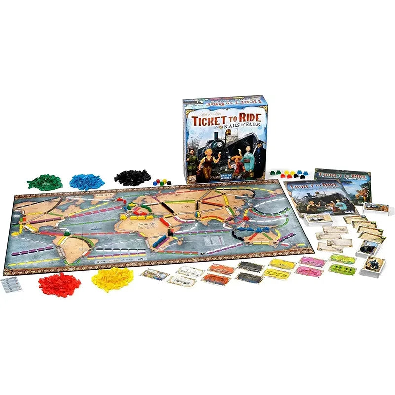 Ticket to Ride: Rails & Sails – Epic Board Game Adventure by Land and Sea (English Version)
