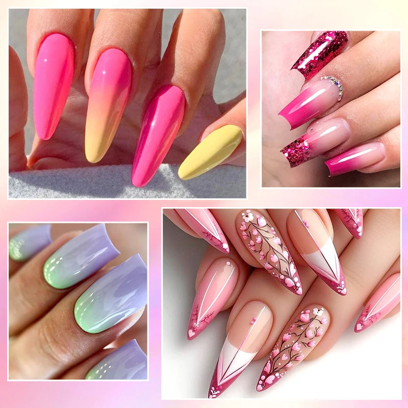 20pc Nail Gel Polish Set HEMA Free All-season Nails Long Lasting Soak Off Varnishes Kit for Manicure DIY UV/LED Gel Desgin