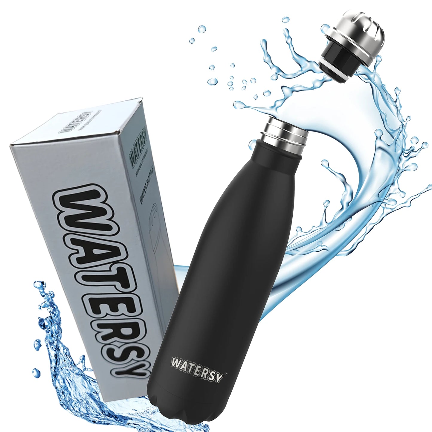 500ML Stainless Steel Thermos Mug Sports Water Bottle Cold and Hot Thermal Cups Vacuum Travel Tumbler Mug Thermal Bike Bottle