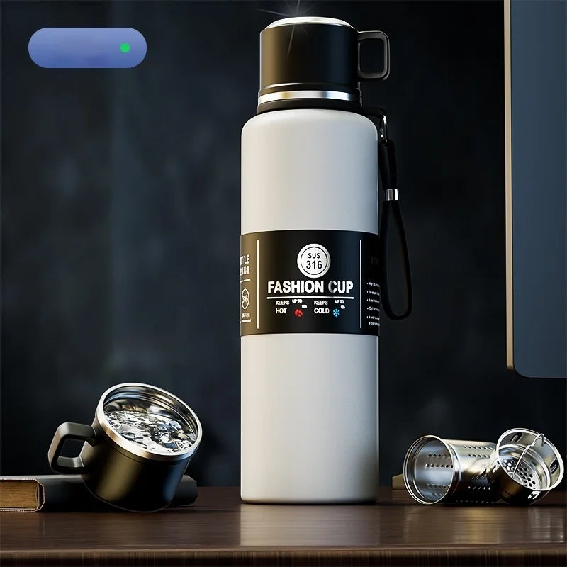 GIANXI Thermos Portable Stainless Steel Thermal Mug Tumbler Vacuum Flasks Cold And Hot And Ice Thermal Water Bottle Car Tea Cup