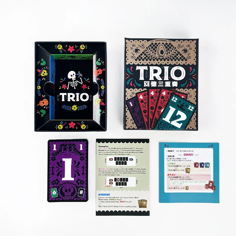 Trio – Jeu de Cartes Stratégique pour Famille, Amis & Couples | Jeu de Soirée Amusant & Interactif