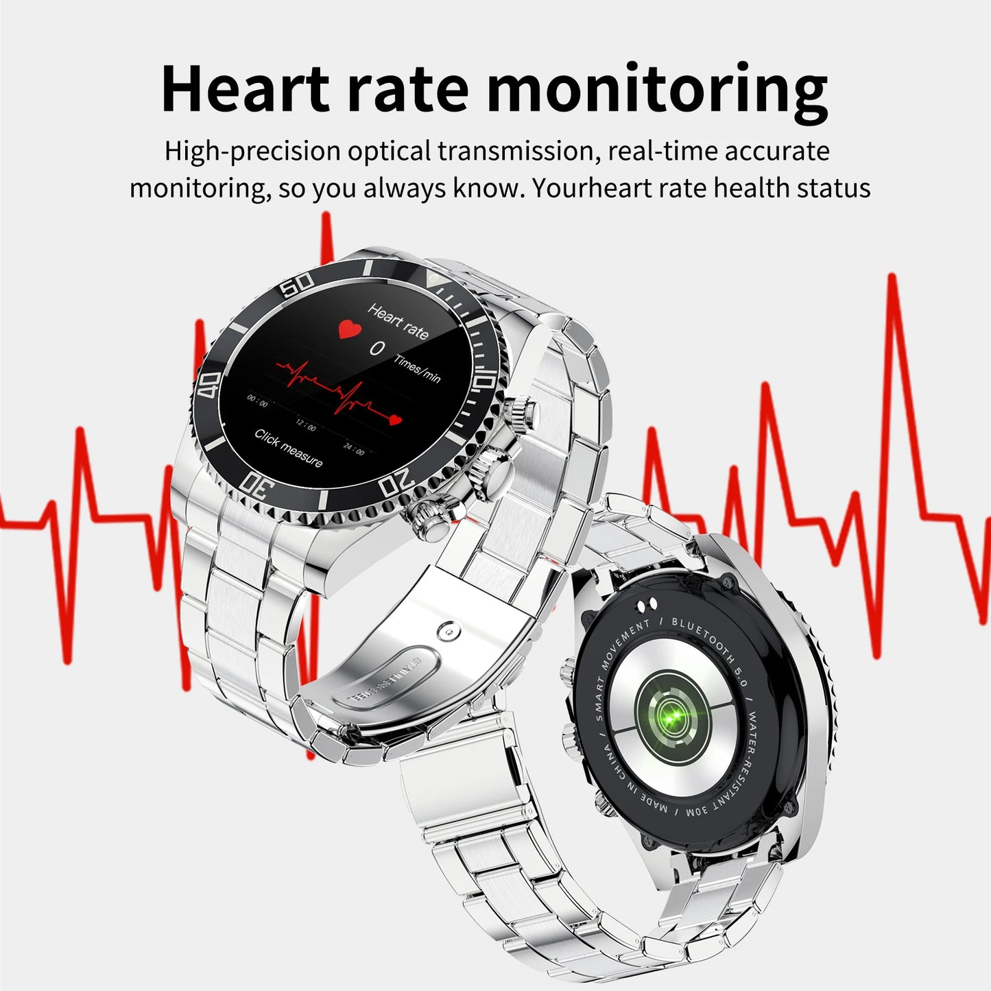 Smart Watch Man Aiweile AW12 High-End Luxury Smartwatch Fitness Tracker Sport Business Bluetooth Call for Xiomi IOS DIY Faces